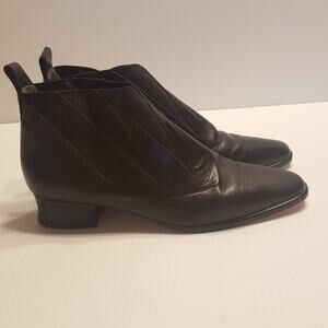 Hopman Leather Ankle Boots Black EUR 37, US 6.5